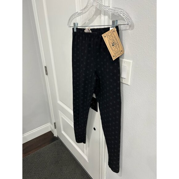 United Cotton Company Pull On Star Print Leggings Black  Gray Sz Medium NWT - Picture 3 of 9